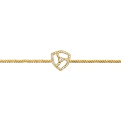 Jacques Lemans Bracelet Sterling Silver Gold-Plated With White Topaz> Bracelets