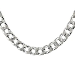 Jacques Lemans Curb Necklace Sterlingsilver With Topazes> Necklaces