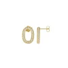 Jacques Lemans Ear Stud Sterling Goldplated Silver With Topaz> Earrings