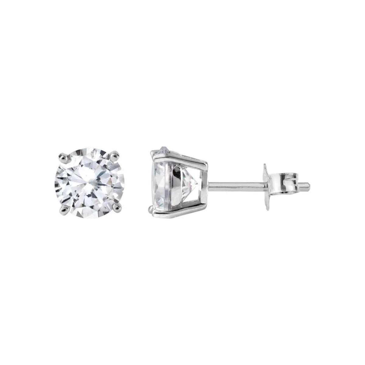 Jacques Lemans Ear Stud Sterling Silver With Topaz> Earrings
