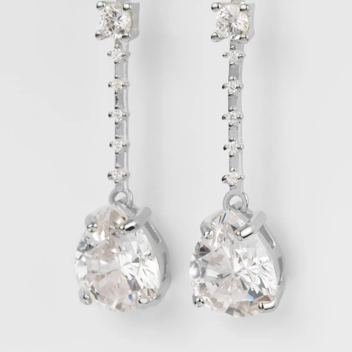 Jacques Lemans Ear Stud Sterling Silver With Topazes> Earrings