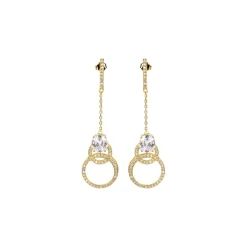 Jacques Lemans Ear Stud Sterling Silver Goldplated With Topazes> Earrings