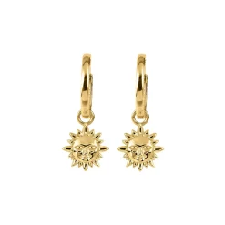 Jacques Lemans Ear Stud Sterling Silver Gold-Plated> Earrings
