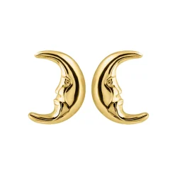 Jacques Lemans Ear Stud Sterling Silver Gold-Plated> Earrings