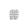 Jacques Lemans Hoop Earrings "Curb" Sterling Silver With Topazes> Earrings