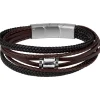 Jacques Lemans Leather Bracelet> Leather Bracelets