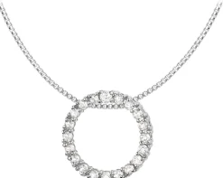 Jacques Lemans Necklace Sterling Silver With White Topaz> Necklaces