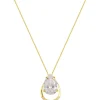 Jacques Lemans Necklace Sterling Silver Goldplatet With Topaz> Necklaces
