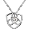 Jacques Lemans Necklace Sterling Silver With White Topaz Gemstones> Necklaces
