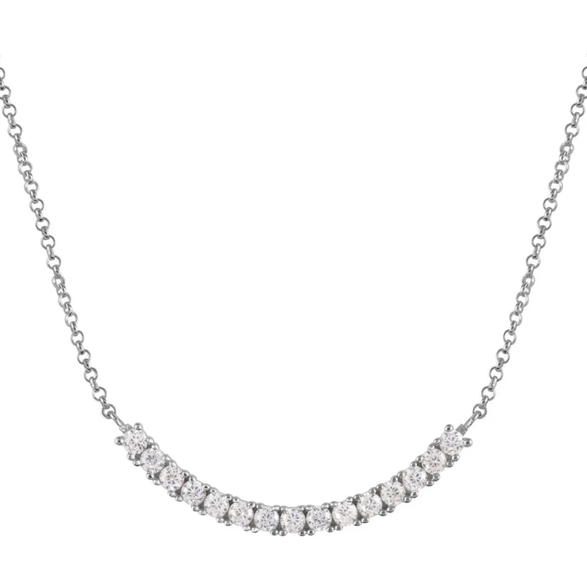 Jacques Lemans Necklace Sterlingsilver With Topaz> Necklaces