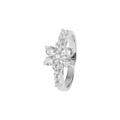 Jacques Lemans Ring "Flower" Sterling Silver With Topazes> Rings