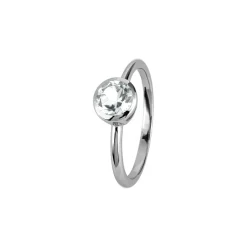 Jacques Lemans Ring Sterling Silver With White Topaz> Rings